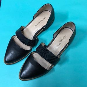 Pointed black Kelsey Dagger flats